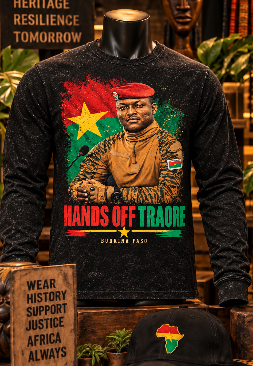 The Hands Off Traore' Long Sleeve T Shirt